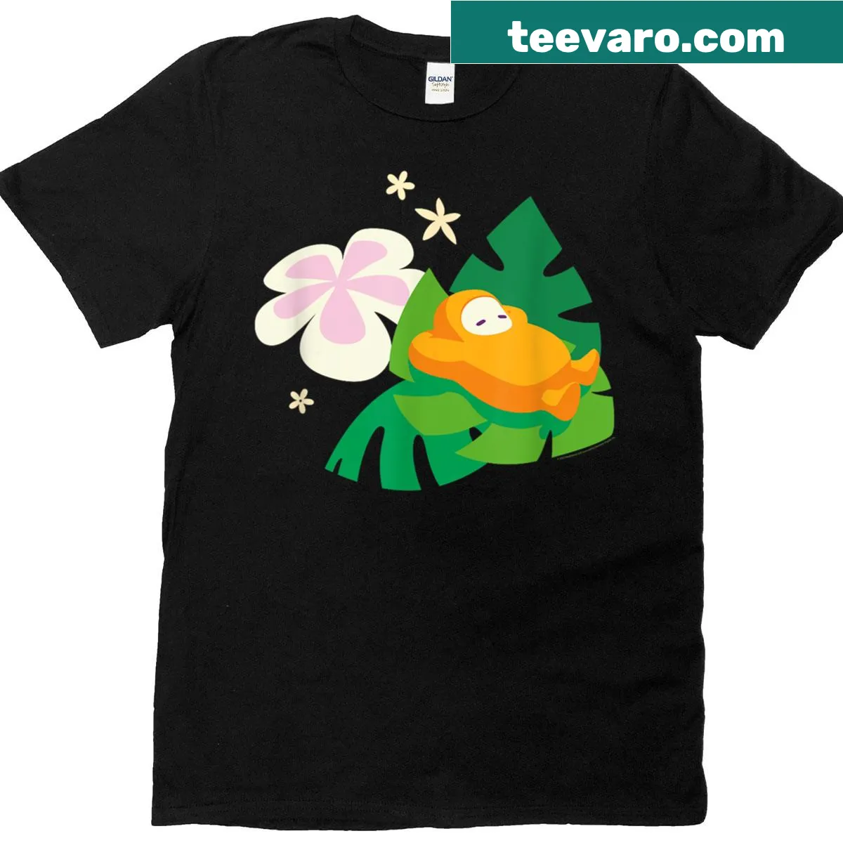 Fun summer vibes shirt with tropical design — on a men's t-shirt