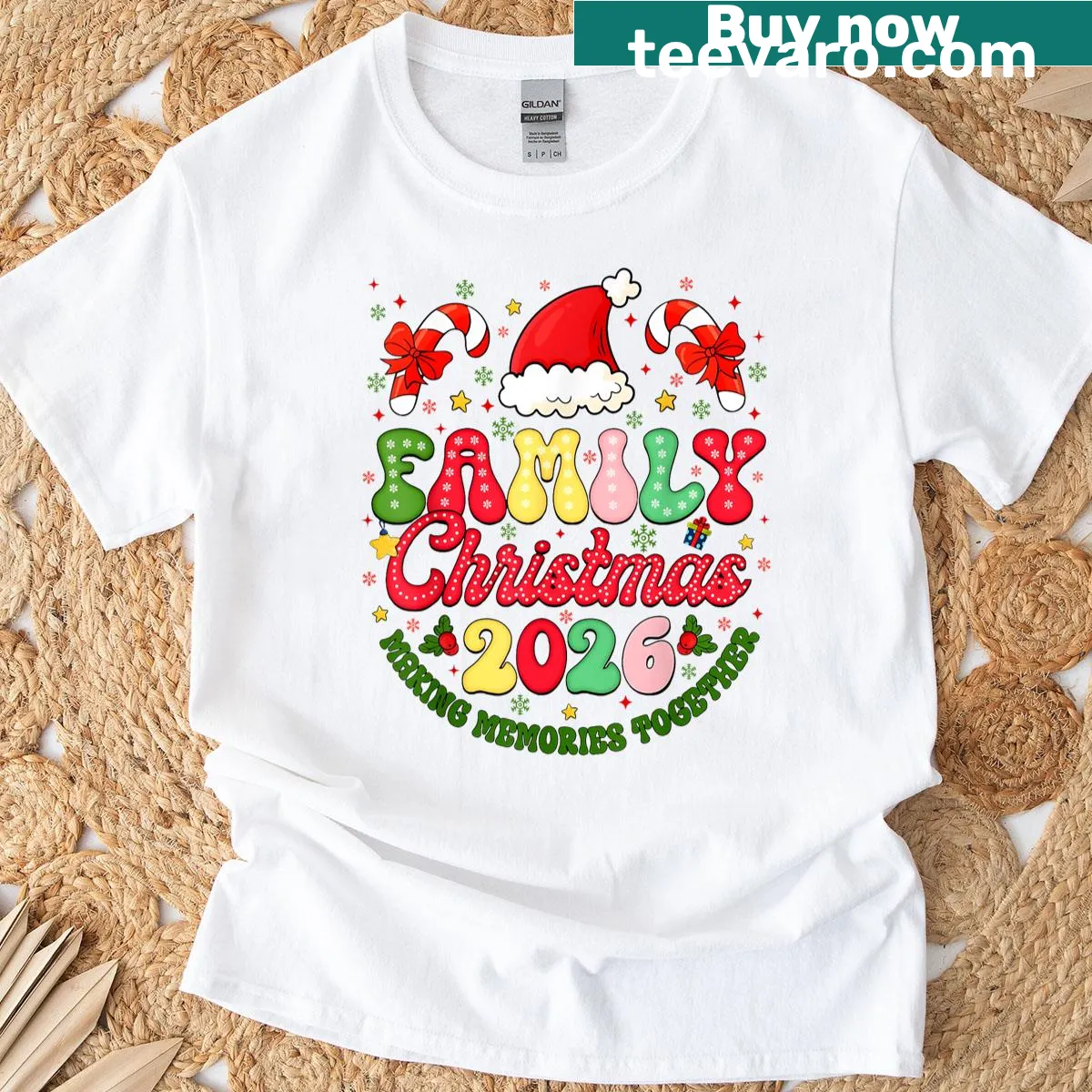 T-shirt for family matching during Christmas celebrations — on a men's t-shirt