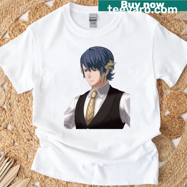 T-shirt with whimsical text design reading 'Fancy Alfonse'