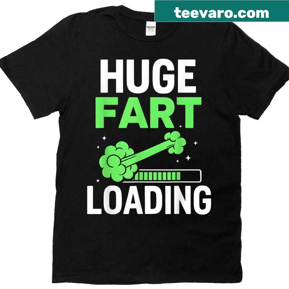 Funny typography design about farting on a t-shirt — on a men's t-shirt
