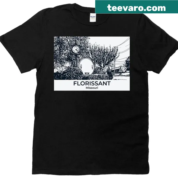 Florissant Missouri T-shirt with a clean city representation