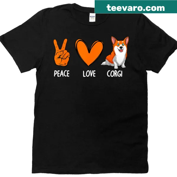 Cartoon design of a funny corgi on a t-shirt
