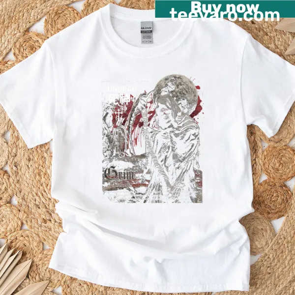 Realistic vintage-style Grim Reaper t-shirt