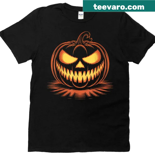 Cartoon Jack O Lantern t-shirt for Halloween
