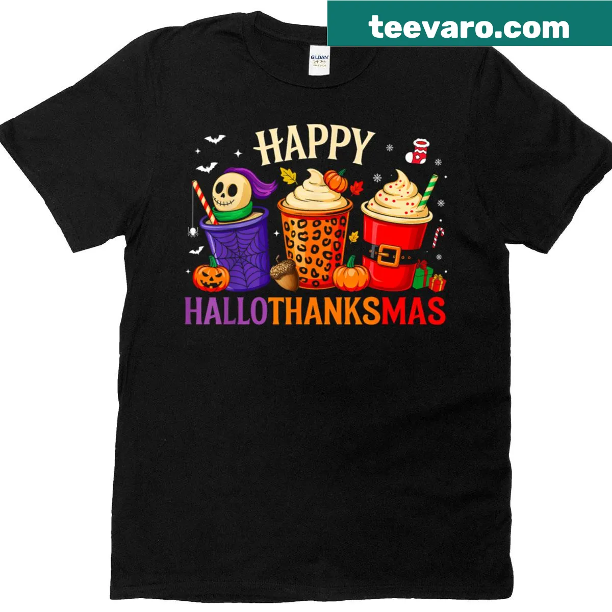 Funny Christmas T-shirt featuring a humorous Santa design — on a men's t-shirt
