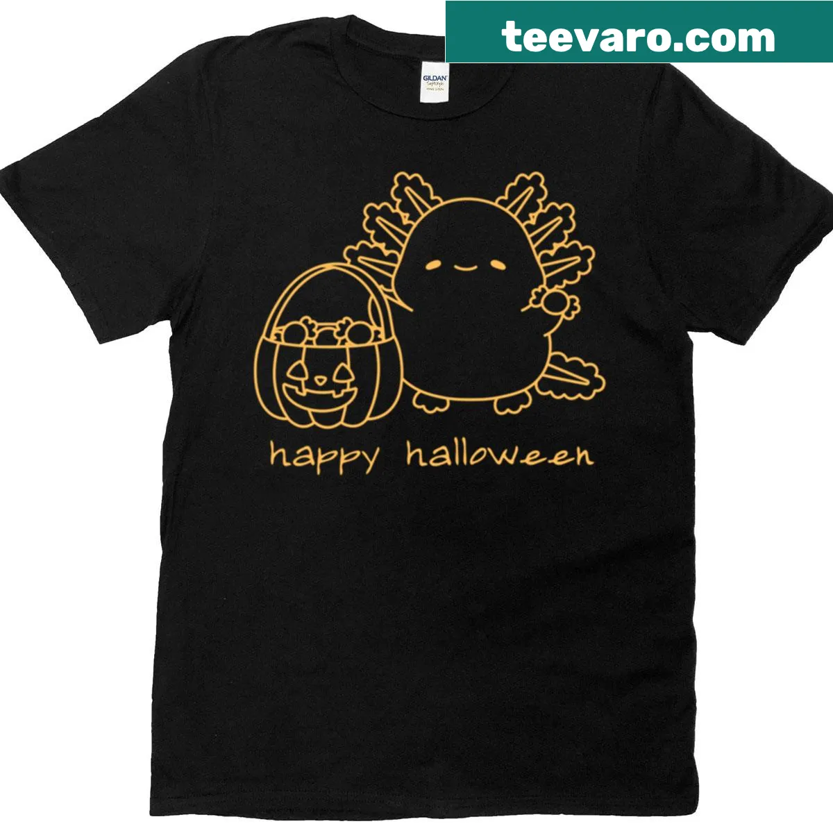 Cute Halloween creature design on a T-shirt — on a men's t-shirt