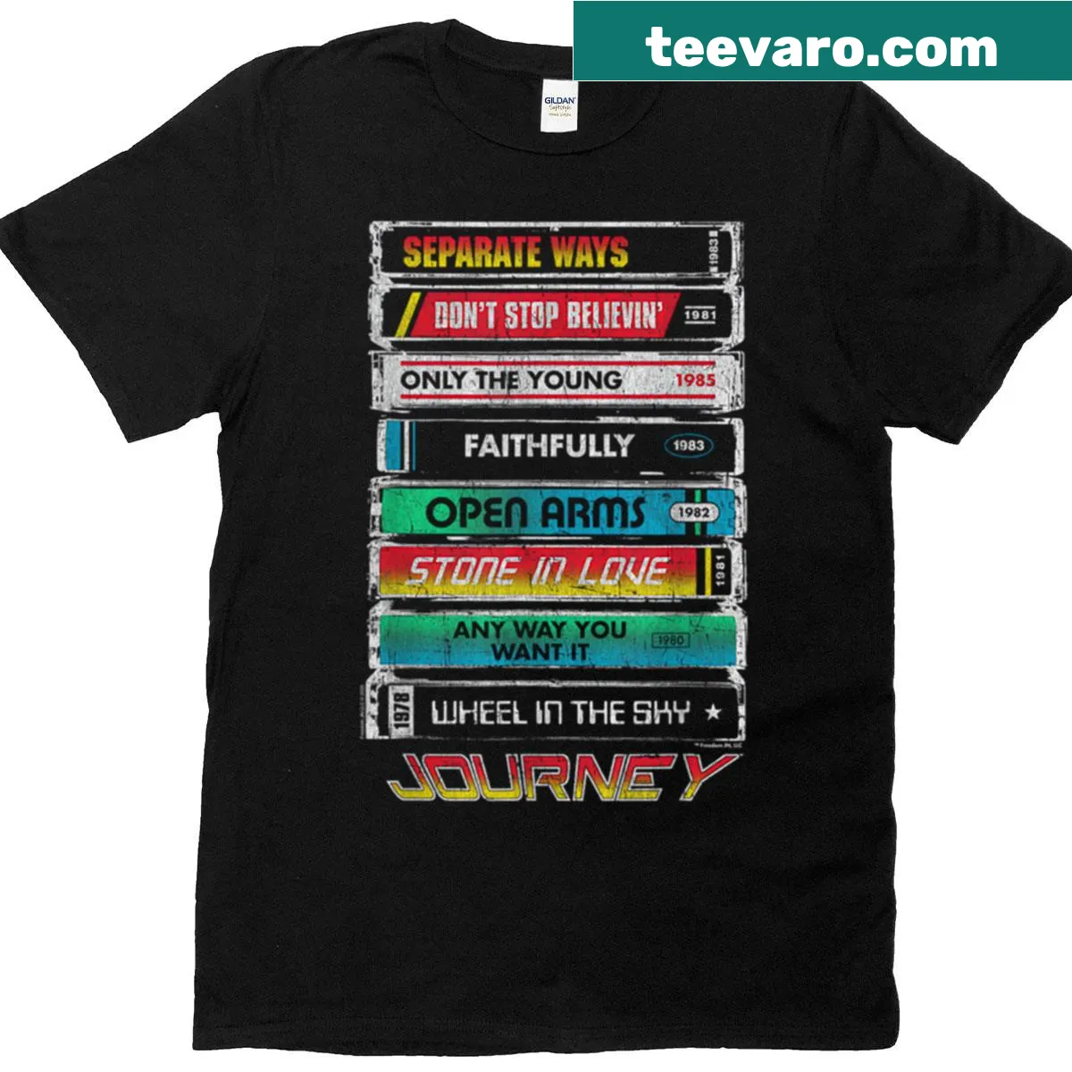 Oversized T-shirt featuring a vintage tape deck graphic — on a men's t-shirt