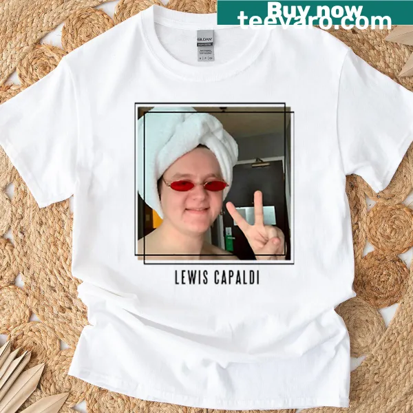 T-shirt with artistic design inspired by Lewis Capaldi