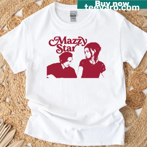Illustration of Mazzy Star band art on a t-shirt