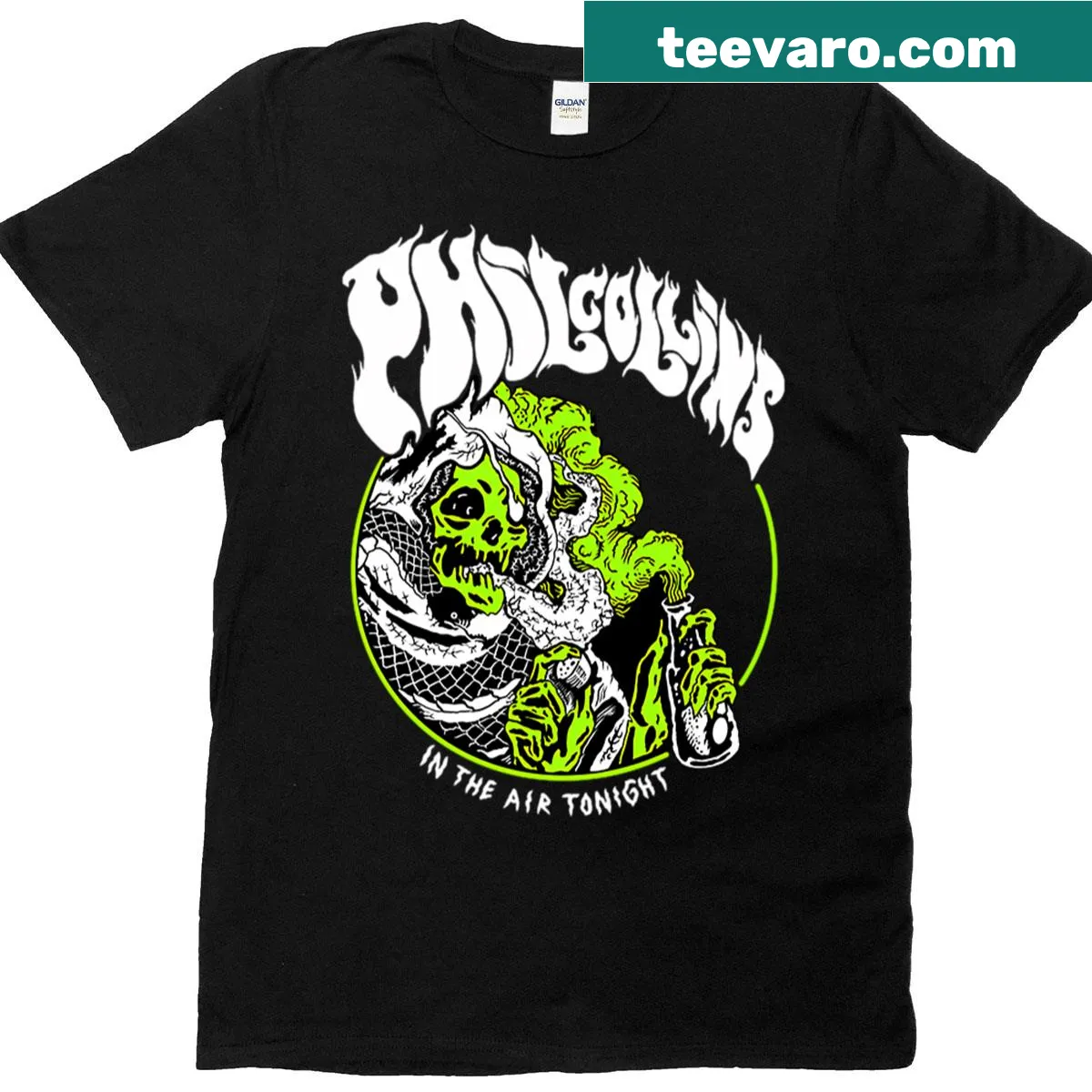 Vintage-themed Metal Genesis graphic on a T-shirt — on a men's t-shirt