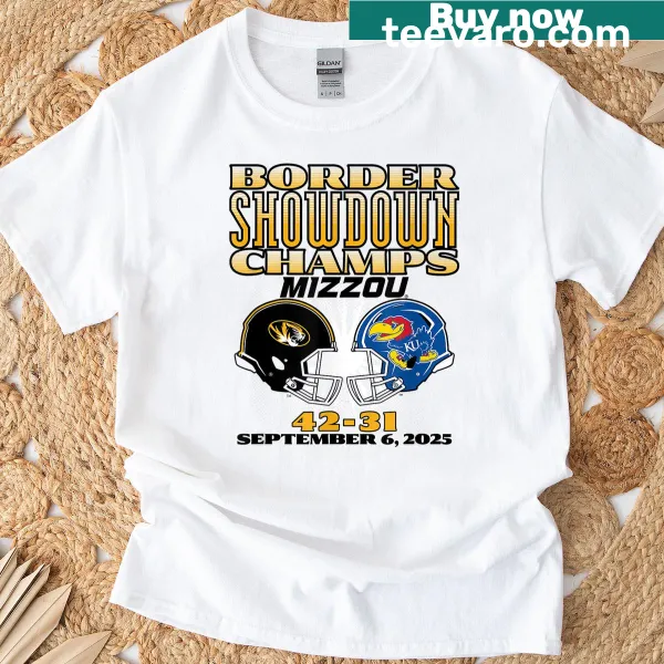 Missouri Tigers football T-shirt celebrating Border Showdown Champs