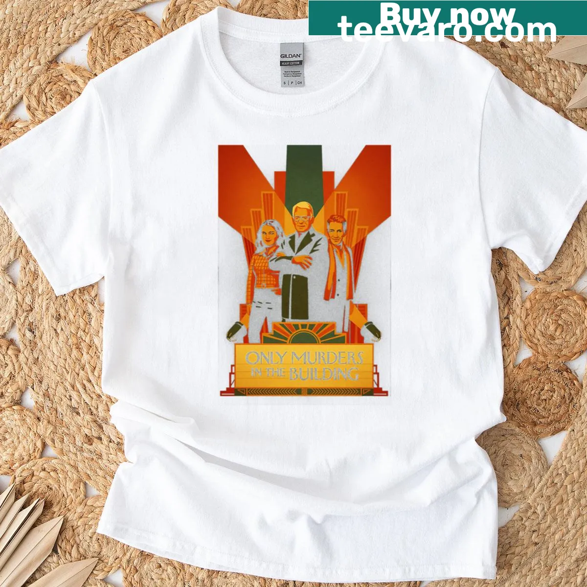Fan art inspired design from Only Murders In The Building — on a men's t-shirt