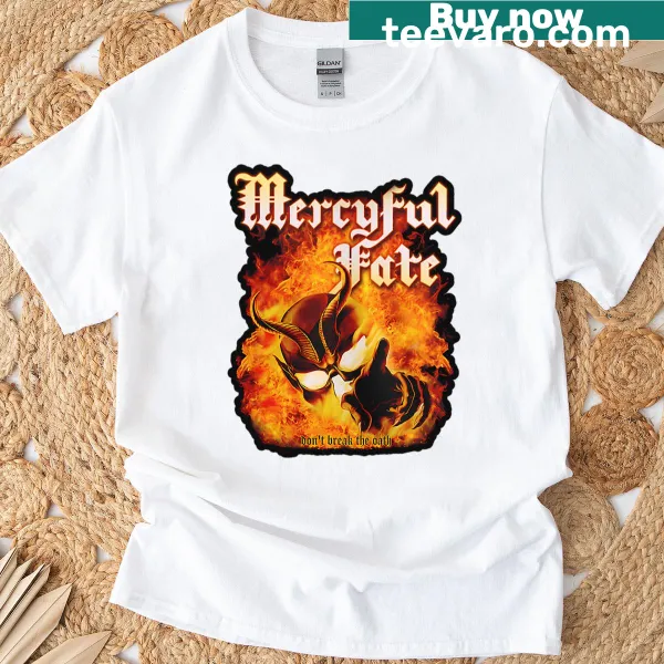 Psychedelic metal themed graphic T-shirt