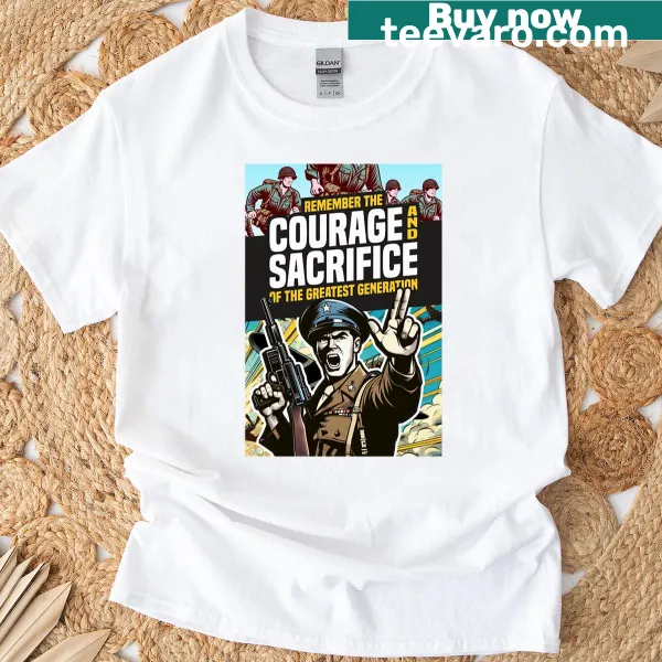 Text design with 'Remember The Courage' on t-shirt