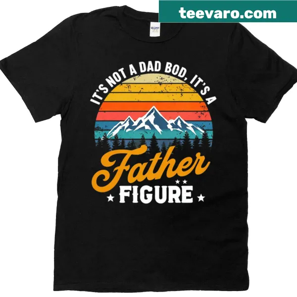 Retro t-shirt with humorous dad bod slogan