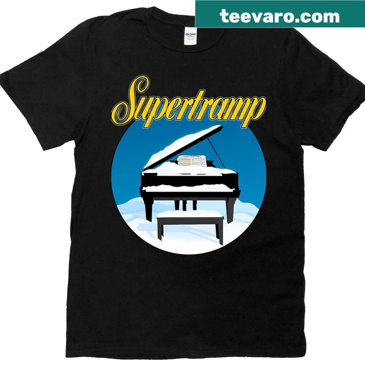T-shirt celebrating Supertramp's album Even In The Quietest Moments — on a men's t-shirt