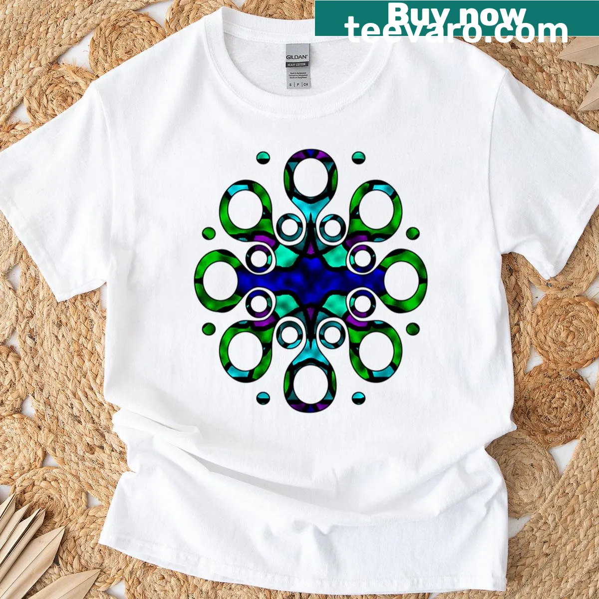 Playful 'cool and shady' graphic on a casual T-shirt. — on a men's t-shirt