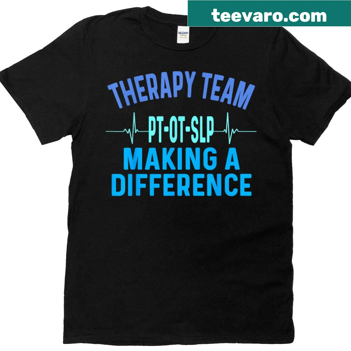 Illustrative T-shirt celebrating therapy professionals and Rehab Week — on a men's t-shirt