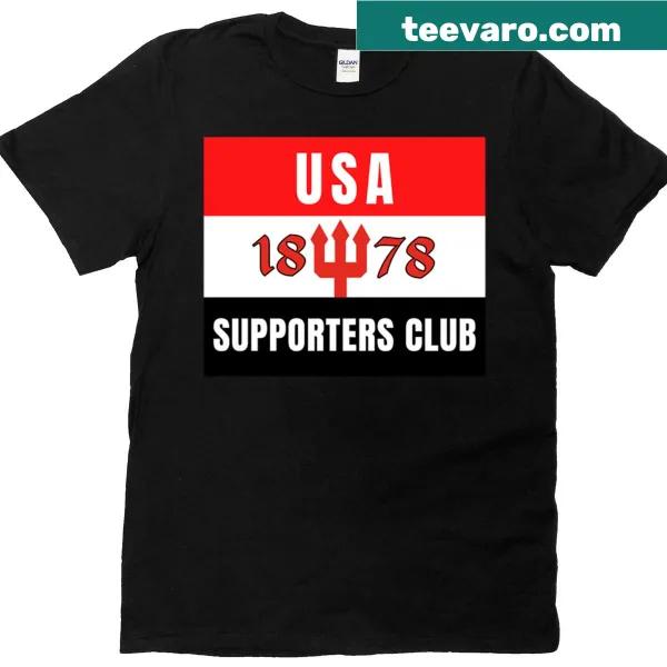 USA Supporters Club Mufc T-shirt with bold text