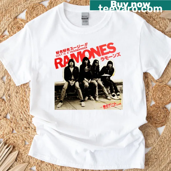 Vintage Ramones T-shirt featuring a classic band graphic