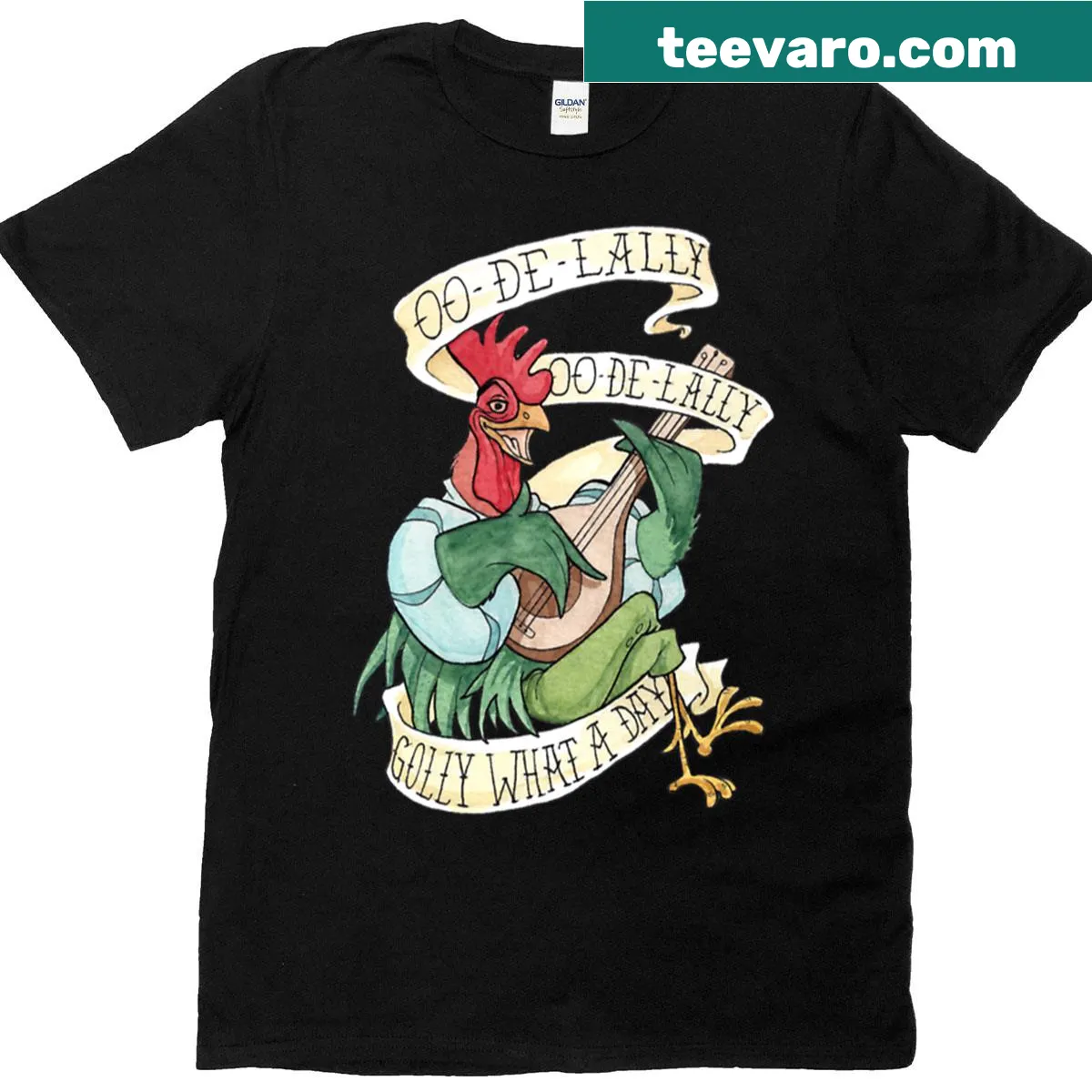Whimsical watercolor Robin Hood T-shirt design — on a men's t-shirt