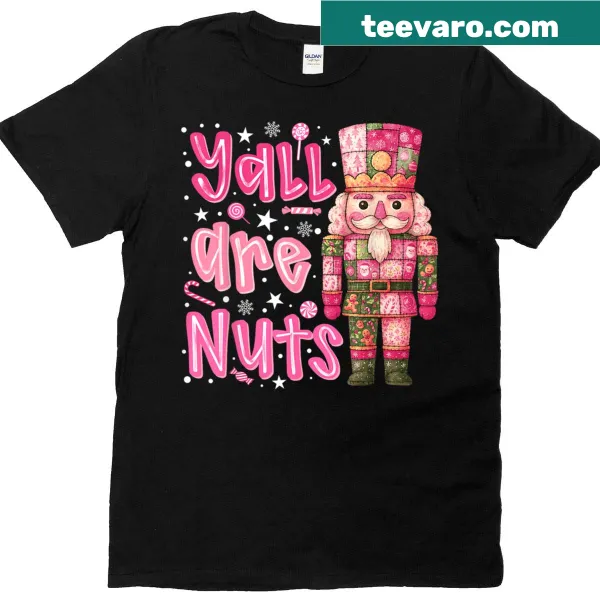 Funny Christmas T-shirt with nutcracker graphic and text