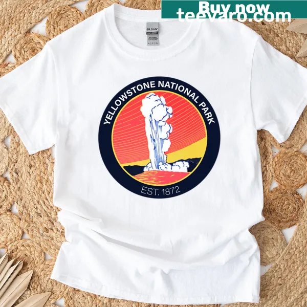 Vintage-style Yellowstone National Park t-shirt with iconic graphic.