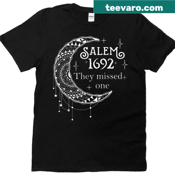 Halloween t-shirt with the phrase 1692 They Missed One Witch