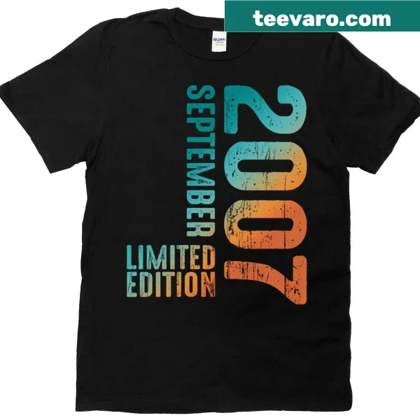 Retro 2007 t-shirt with limited edition design