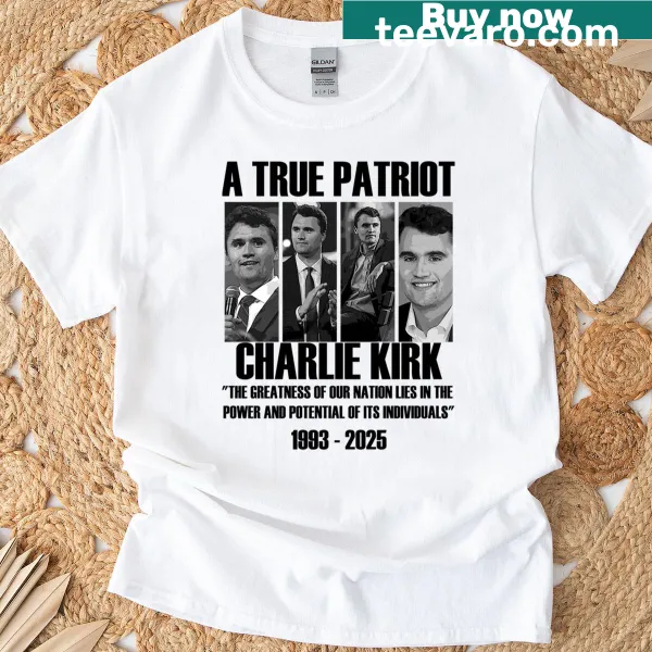 Tribute tee featuring a famous quote from Charlie Kirk.