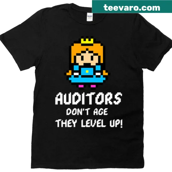 Funny auditor themed t-shirt with humorous text