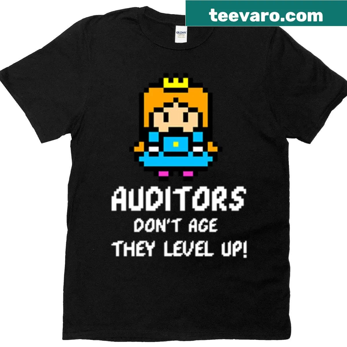 Funny auditor themed t-shirt with humorous text — on a men's t-shirt