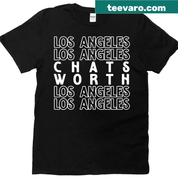 Chatsworth Los Angeles printed T-shirt featuring urban typography