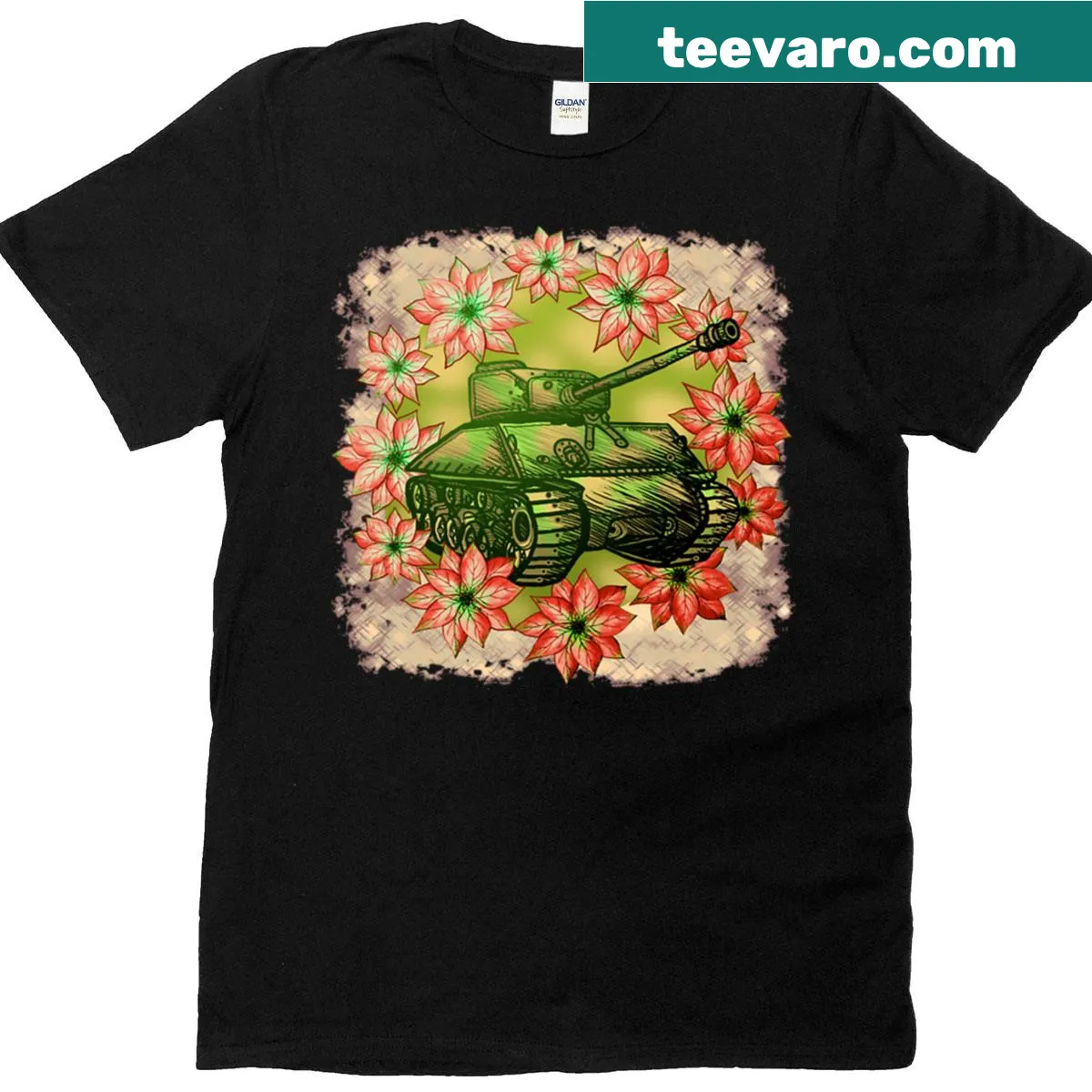 Cheerful Christmas-themed T-shirt with playful graphics — on a men's t-shirt