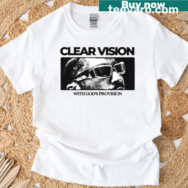 Typographic design that reads 'Clear Vision - Divine Focus'
