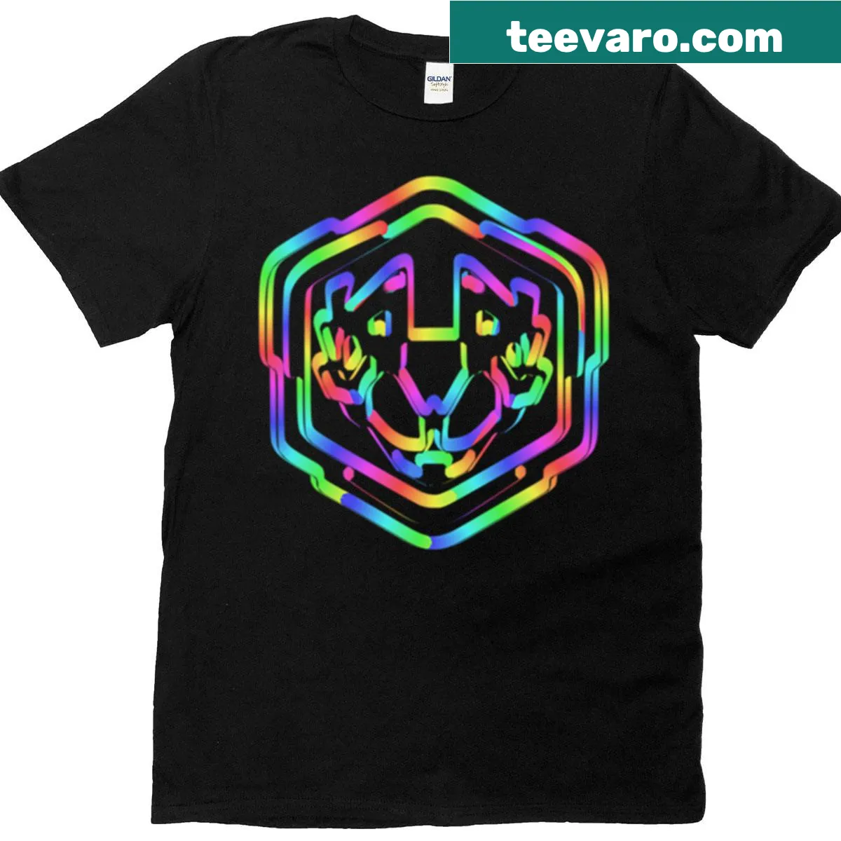 Illustration of alien DNA on a computer art-themed T-shirt — on a men's t-shirt