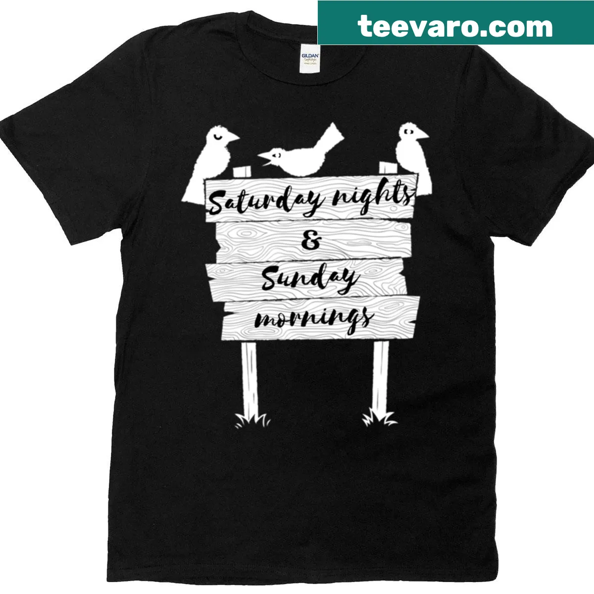 Counting Crows T-shirt with bold lyrics — on a men's t-shirt