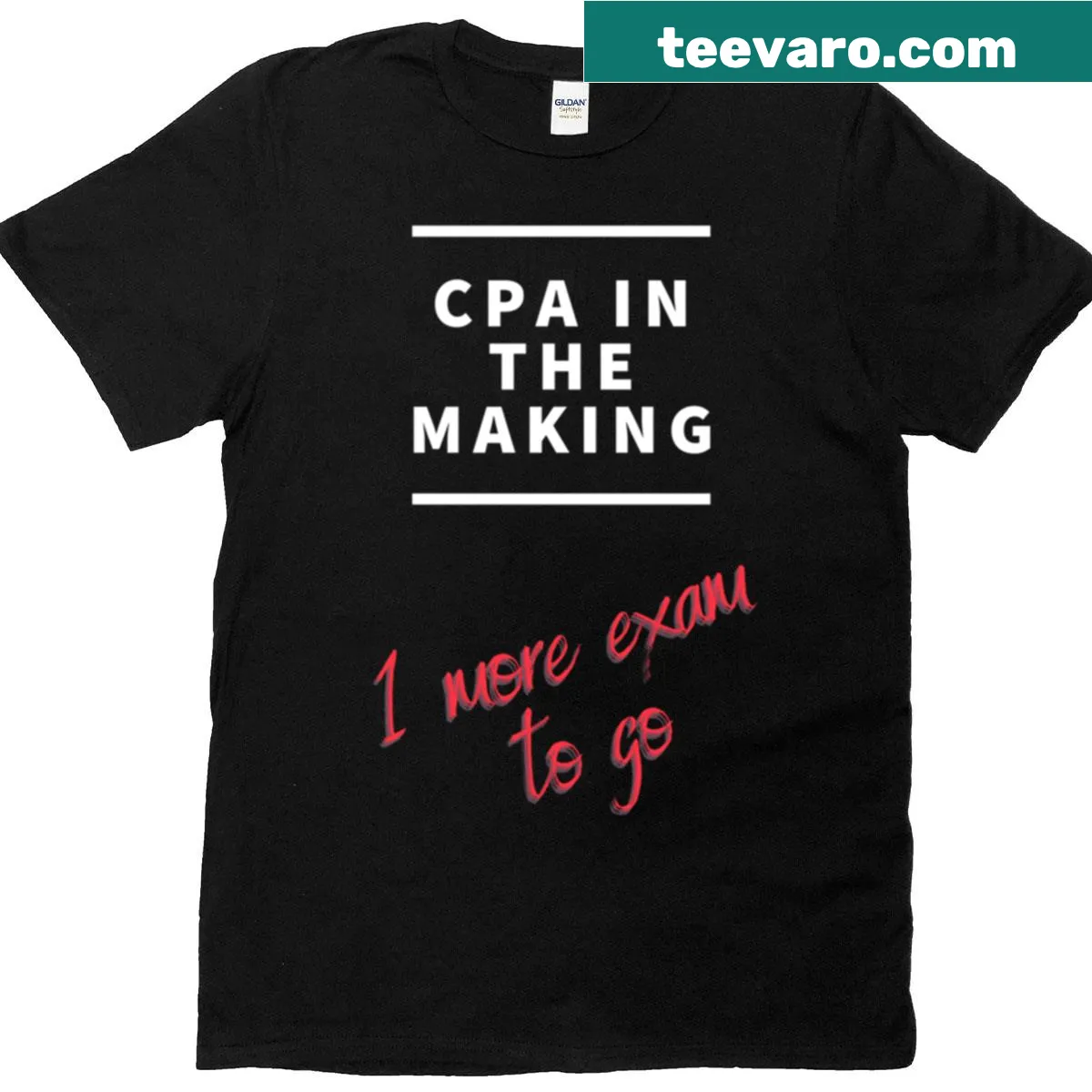 T-shirt with 'Cpa In The Making' design — on a men's t-shirt