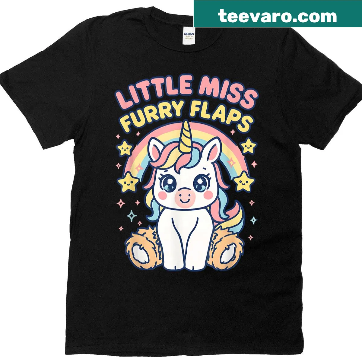Funny t-shirt for women featuring 'Cringey Furry Flaps' text — on a men's t-shirt