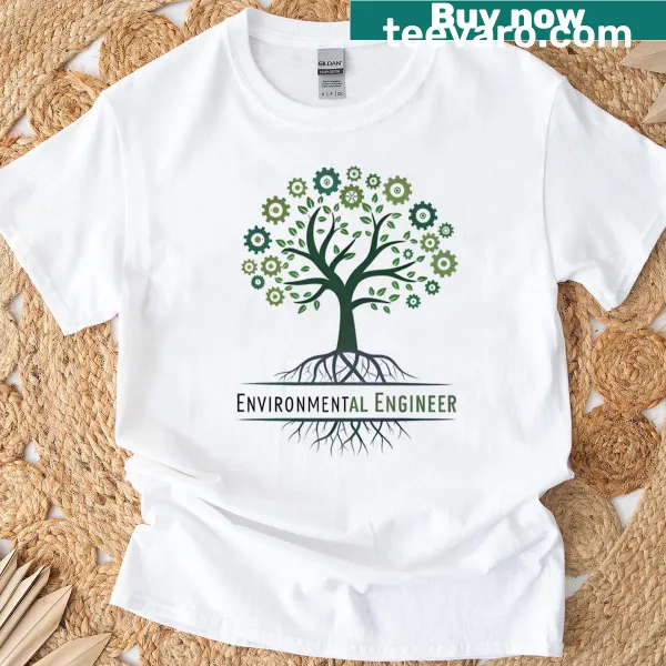Illustrative t-shirt design promoting environmental sustainability