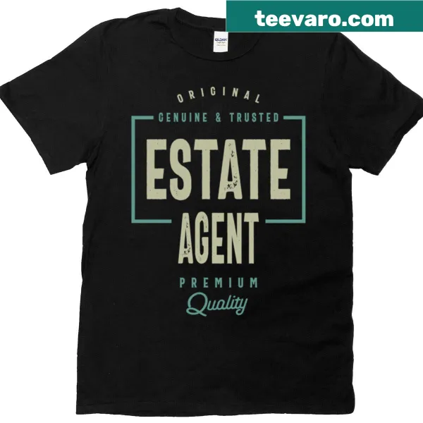 Estate Agent t-shirt with bold text