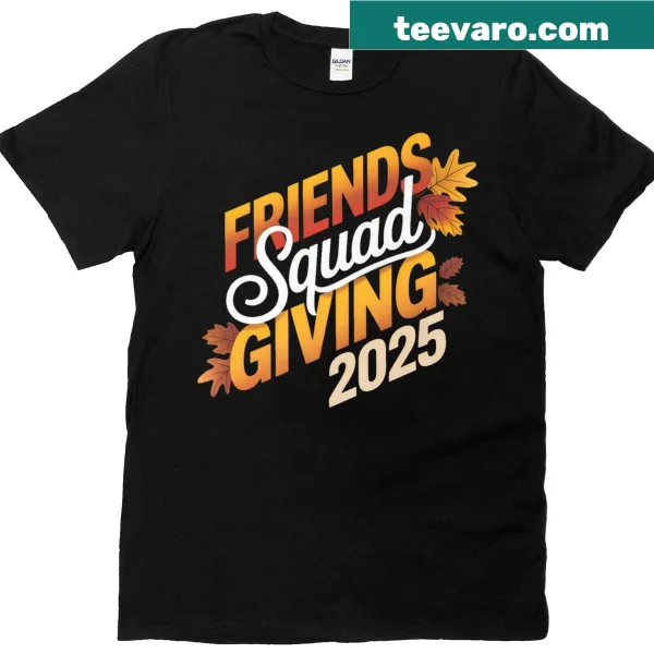 Friendsgiving Squadgiving graphic with festive typography