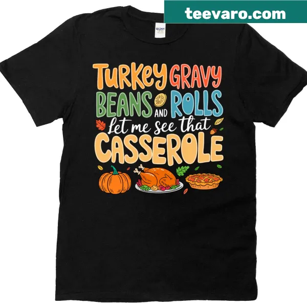 Thanksgiving T-shirt with funny food-themed graphic