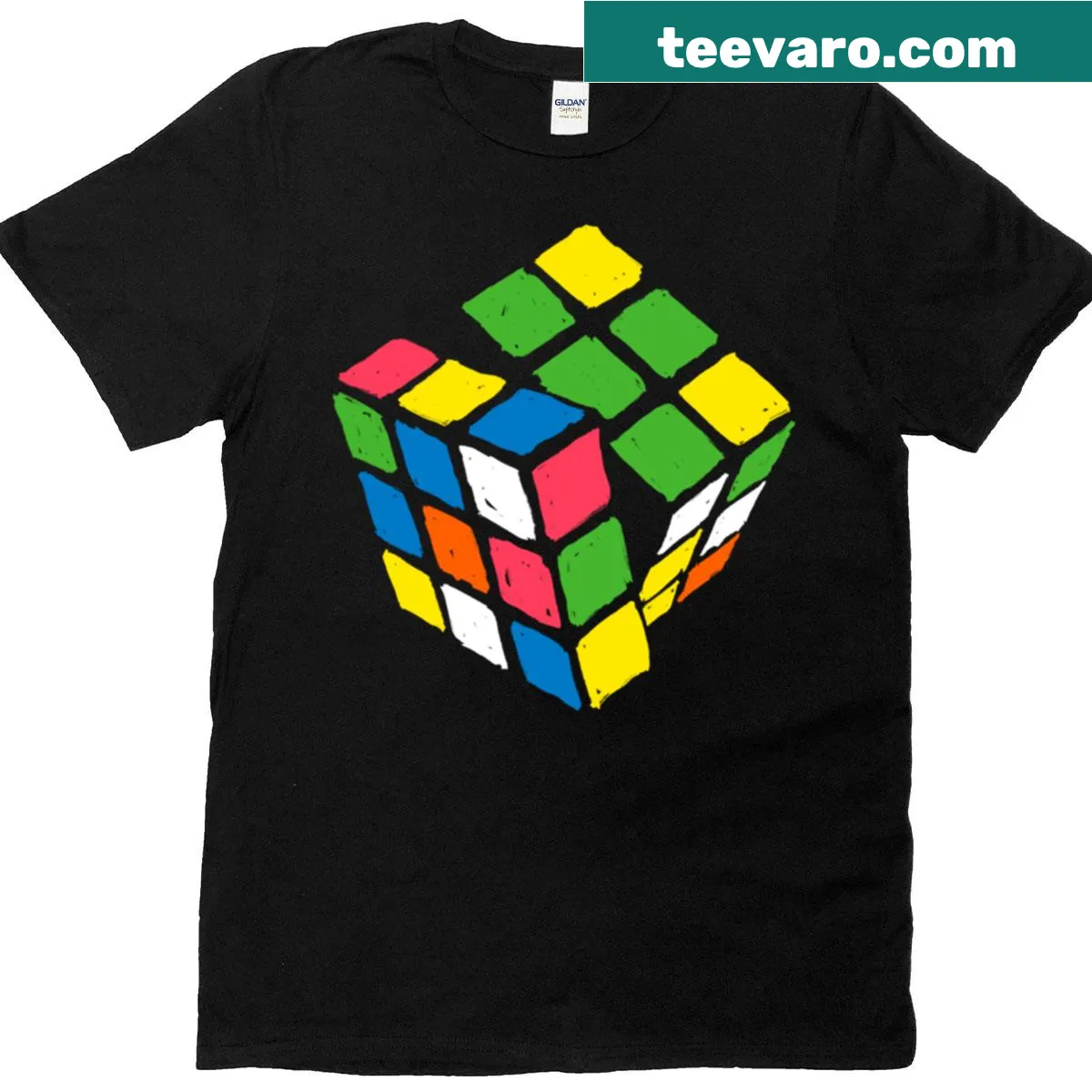 Game Cube t-shirt with retro gaming console graphic — on a men's t-shirt