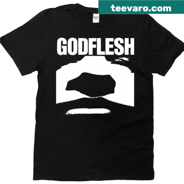 Bold graphic t-shirt inspired by Godflesh industrial metal band.