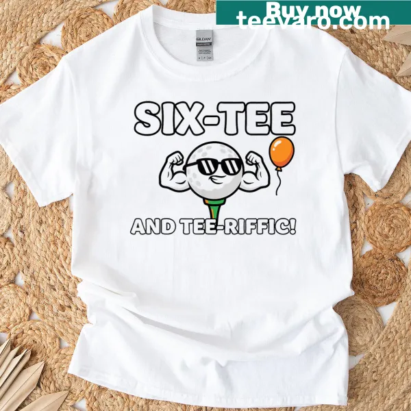 Playful T-shirt for a golfing dad's 60th birthday