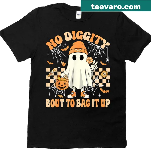 Fun Halloween ghost t-shirt with playful lyrics for kids