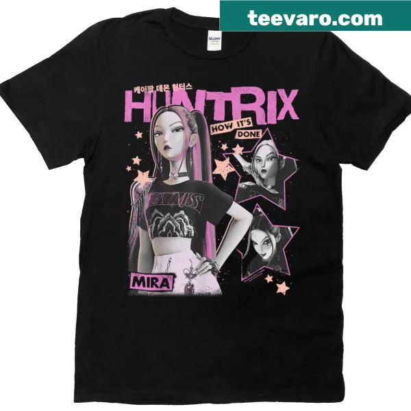 Vintage Y2k style Halloween shirt with bold 'Mira' text and graphics