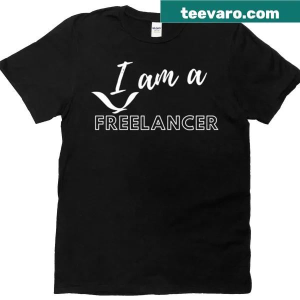 Typographic t-shirt celebrating freelancers and their freedom.