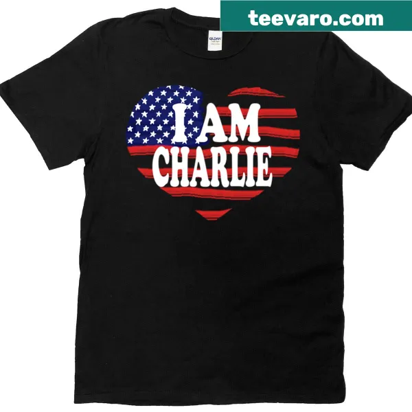 I Am Charlie USA t-shirt with simple text design